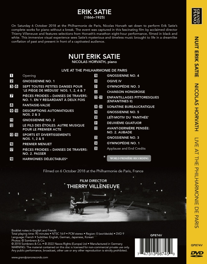 Nuit Erik Satie - Live at the Philharmonie de Paris - slide-1