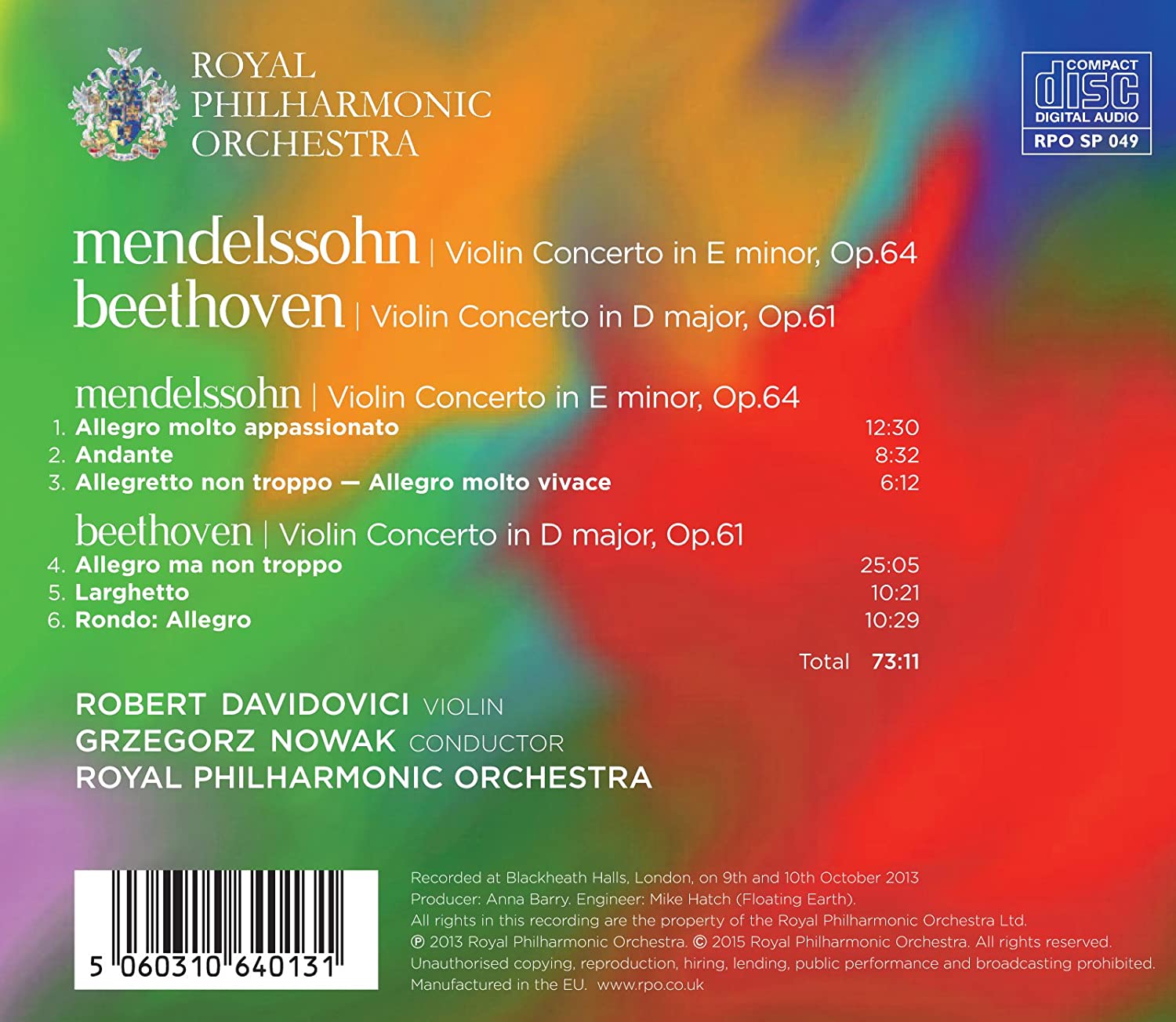 Mendelssohn & Beethoven: Violin Concertos - slide-1