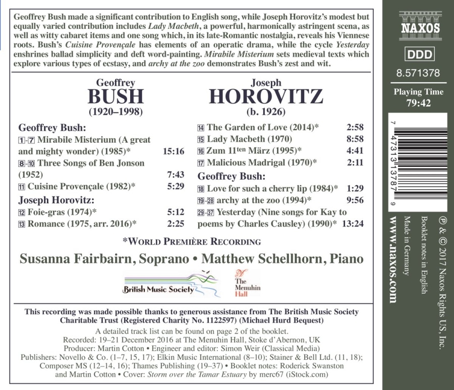 Bush & Horovitz: Songs - slide-1