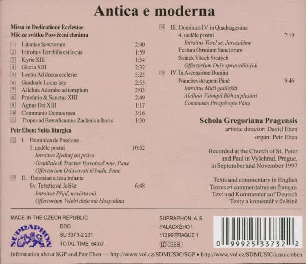 Eben: Antica e moderna, Missa in Dedicatione Ecclesiae - slide-1