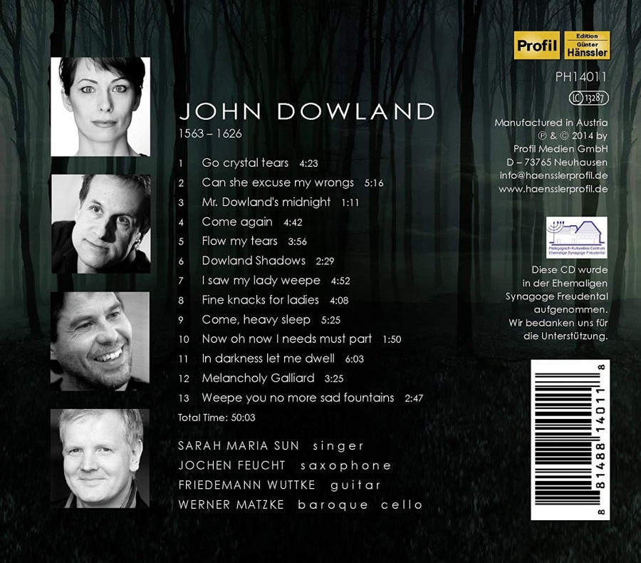 Dowland: Shadows (śpiew, saksofon, gitara, wiolonczela barokowa) - slide-1