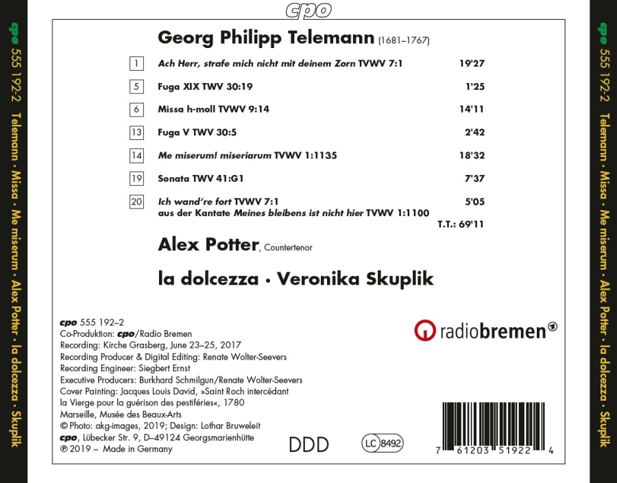 Telemann: Missa and Cantatas for Countertenor - slide-1
