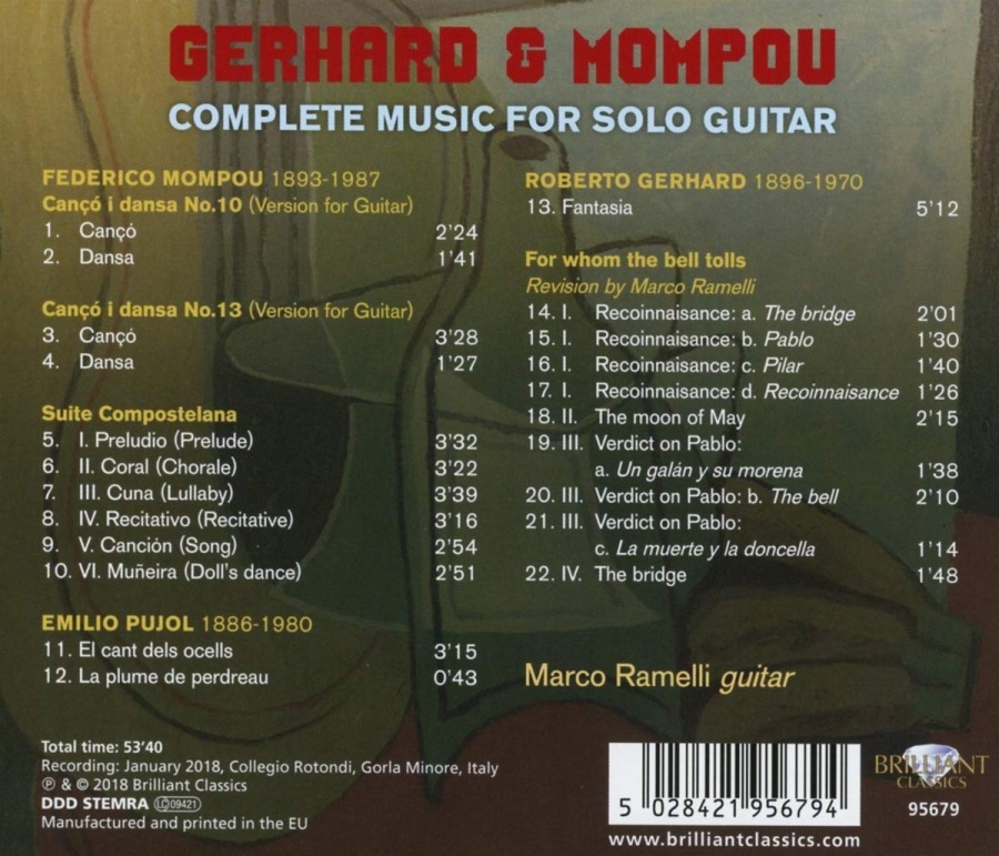 Gerhard & Mompou: Complete Music for Solo Guitar - slide-1