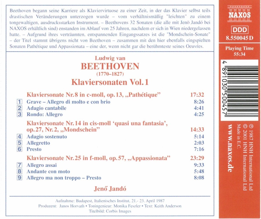 Beethoven:  Piano Sonatas 1 - slide-1