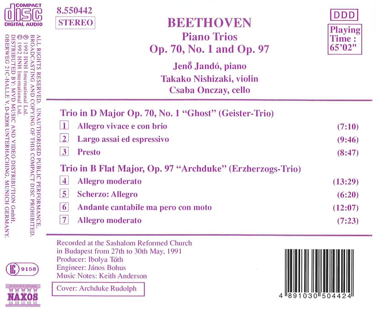 Beeethoven: Piano Trios, "Ghost" and "Archduke" - slide-1