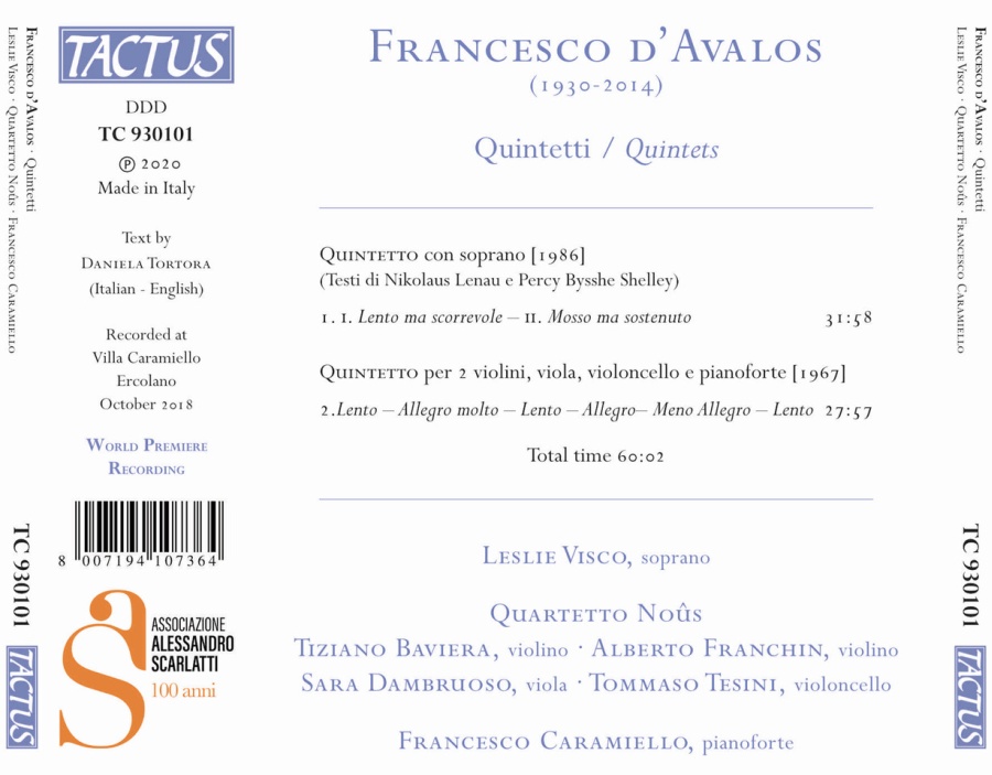 D'Avalos: Quintetti - slide-1