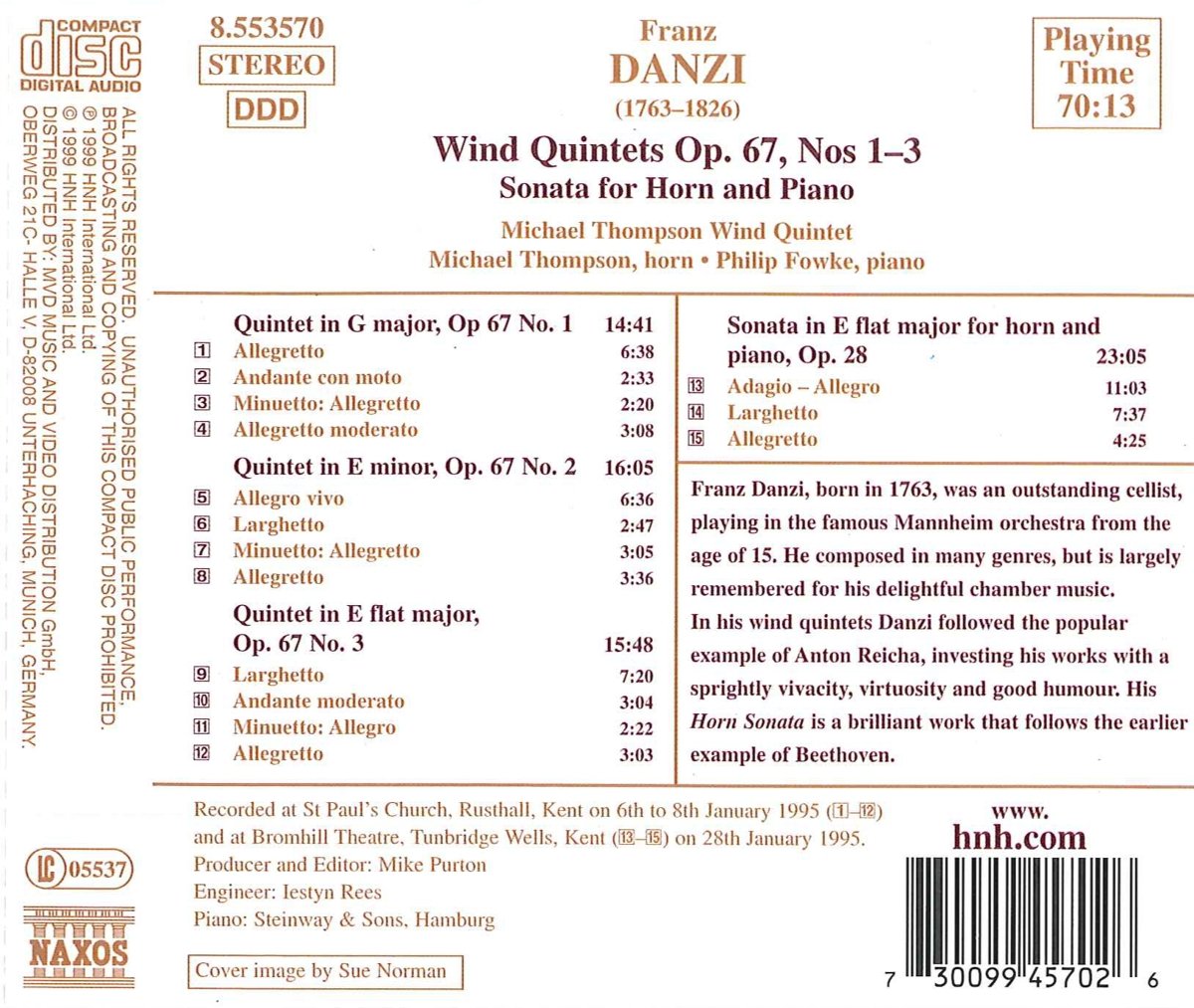 DANZI: Wind Quintets - slide-1
