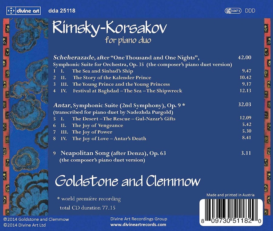 Rimsky-Korsakov for Piano Duo - Scheherazade Antar - slide-1