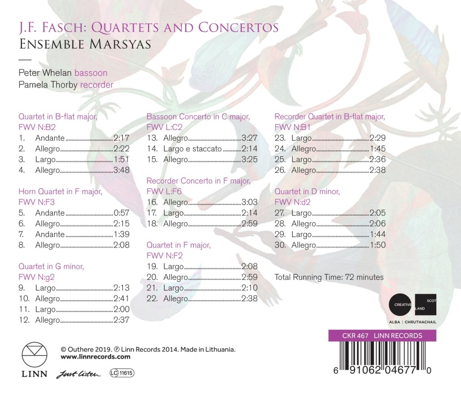Fasch: Quartets and Concertos - slide-1