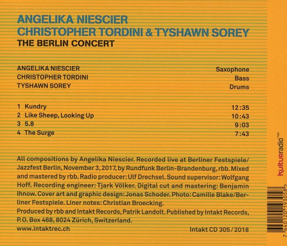 Niescier/Tordini/Sorey: The Berlin Concert - slide-1