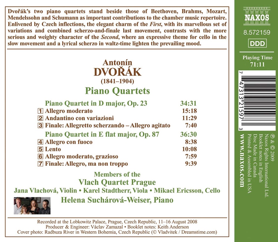 Dvorak: Piano Quartets Nos. 1 and 2 - slide-1