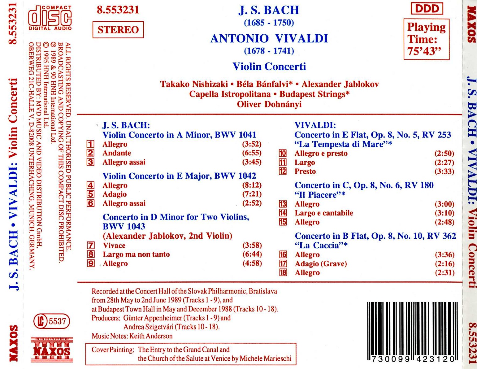 BACH / VIVALDI: Violin Concerti - slide-1
