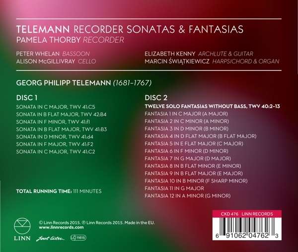 Telemann: Recorder Sonatas and Fantasias - slide-1