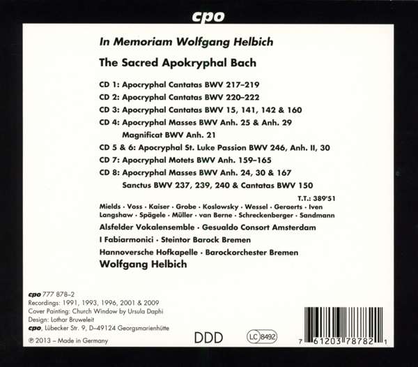 Bach: Apocryphal Cantatas, Masses & Motets - slide-1