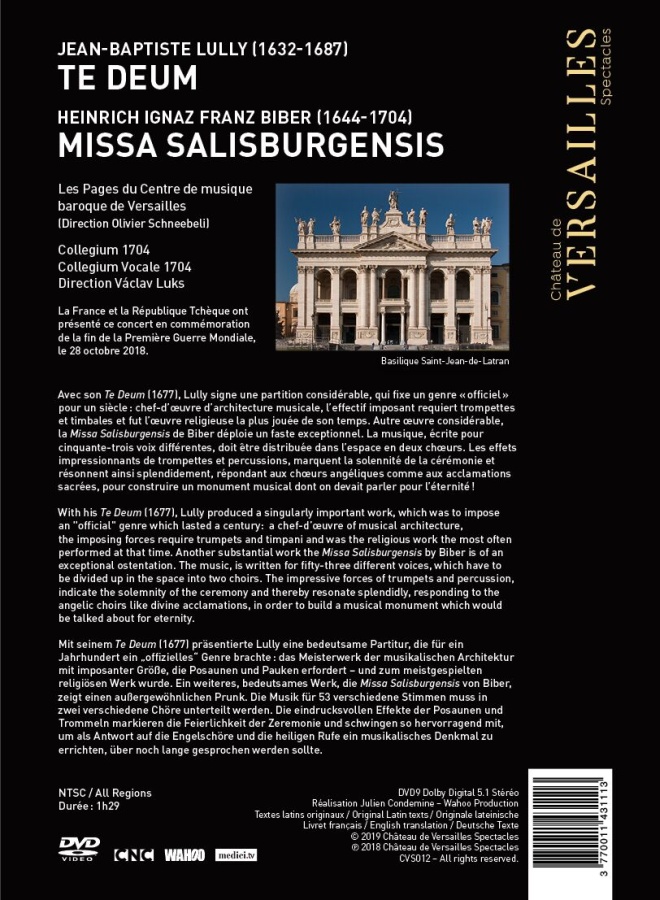 Lully: Te Deum / Biber: Missa Salisburgensis - slide-1