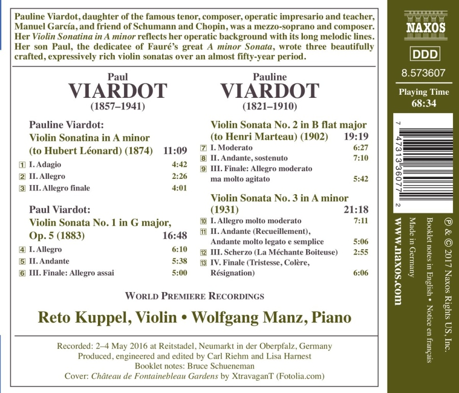 Viardot: Violin Sonatas; Violin Sonatina - slide-1