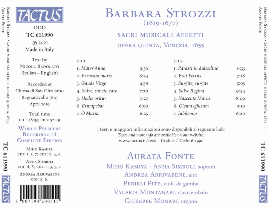 Strozzi: Sacri Musicali Affetti, Op. 5, 1655 - slide-1