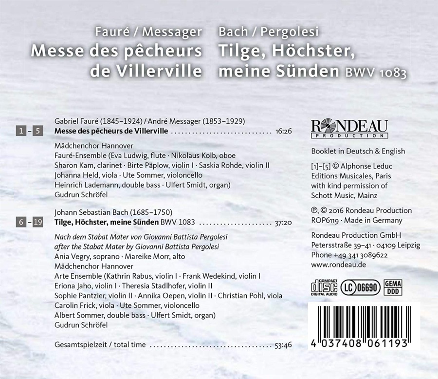 Bach (Pergolesi): Tilge, Höchster, meine Sünden; Fauré / Messager: Messe des pêcheurs de Villerville - slide-1