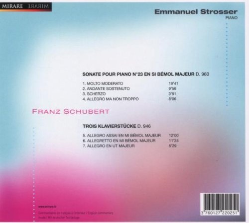 Schubert: Sonate pour piano no. 23; Trois Klavierstücke - slide-1