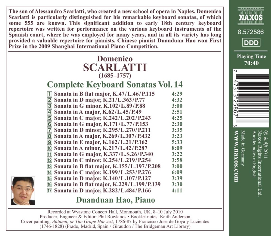 Scarlatti: Complete Keyboard Sonatas Vol. 14 - slide-1