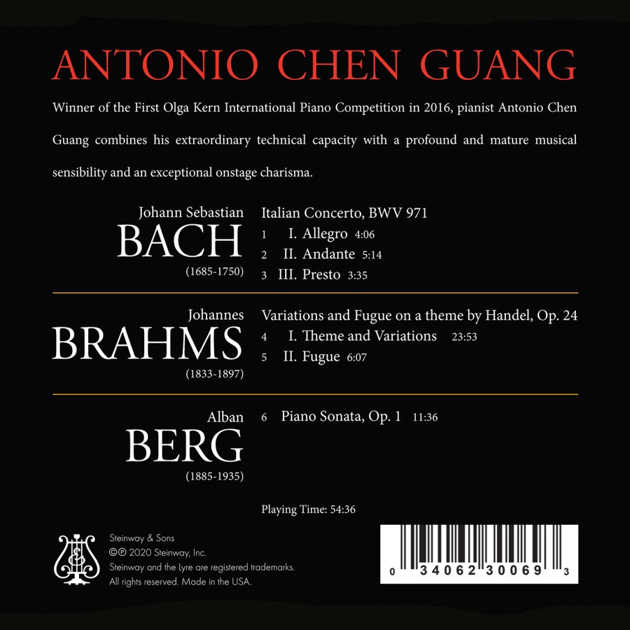 Piano Recital - Bach, Brahms, Berg - slide-1