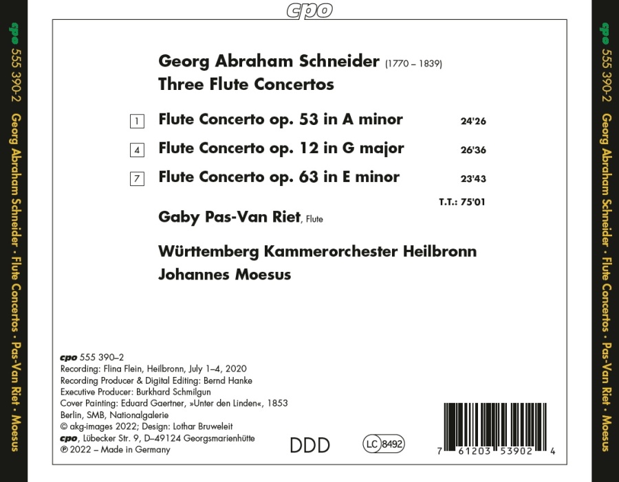 Schneider: Three Flute Concertos - slide-1
