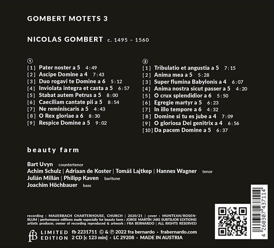 Gombert: Motets Vol. 3 - slide-1