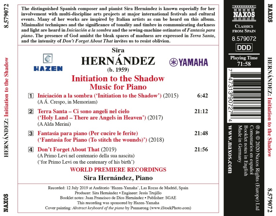 Hernandez: Initiation to the Shadow - Music for Piano - slide-1