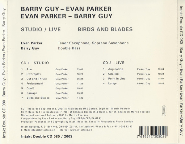 Parker/Guy: Birds And Blades - slide-1
