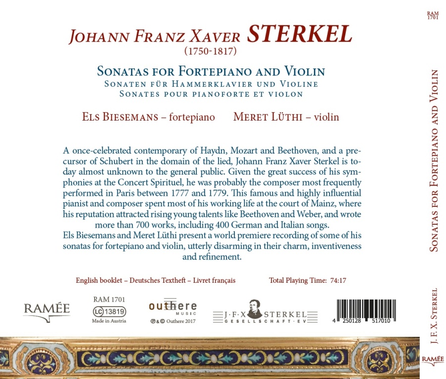 Sterkel: Sonatas for Fortepiano and Violin - slide-1