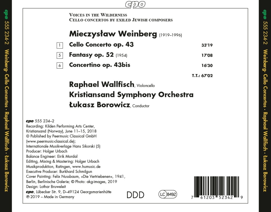 Weinberg: Cello Concerto; Fantasy; Concertino - slide-1