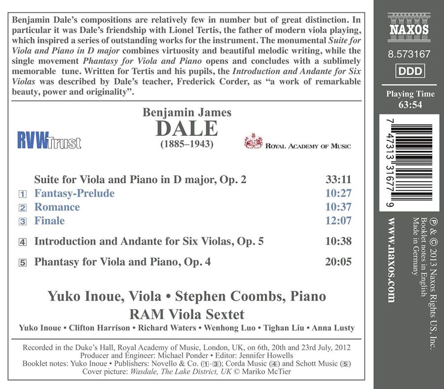 Benjamin James Dale: The Romantic Viola - slide-1