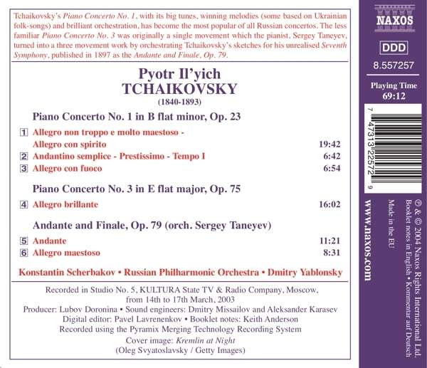 TCHAIKOVSKY: Piano Concertos Nos.1 & 3 - slide-1