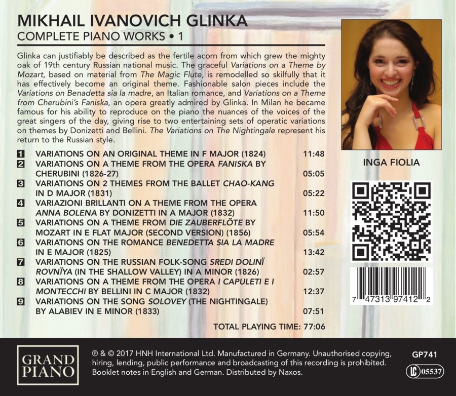 Glinka: Complete Piano Works Vol. 1 - slide-1