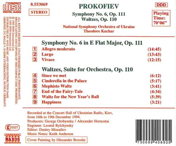 PROKOFIEV: Symphony No. 6, Waltz Suite - slide-1