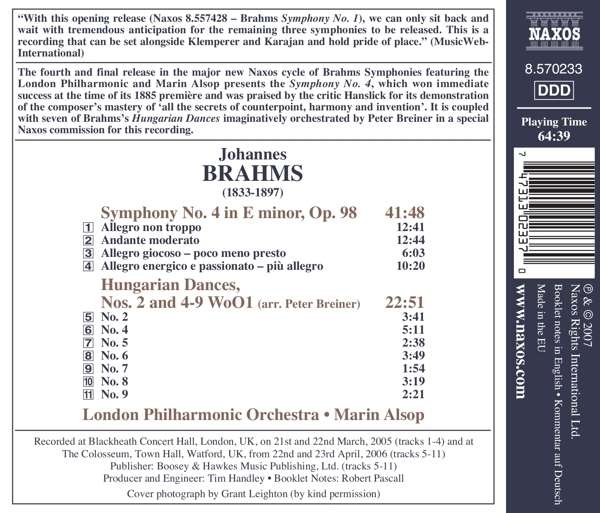 BRAHMS: Symphony No. 4 - slide-1