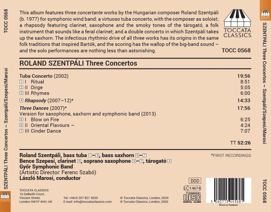 Szentpáli: Three Concertos - slide-1