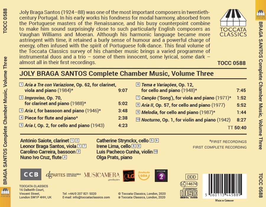 Braga Santos: Chamber Music Vol. 3 - slide-1
