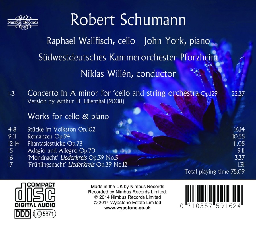Schumann: Cello Concerto Works for Cello & Piano - slide-1