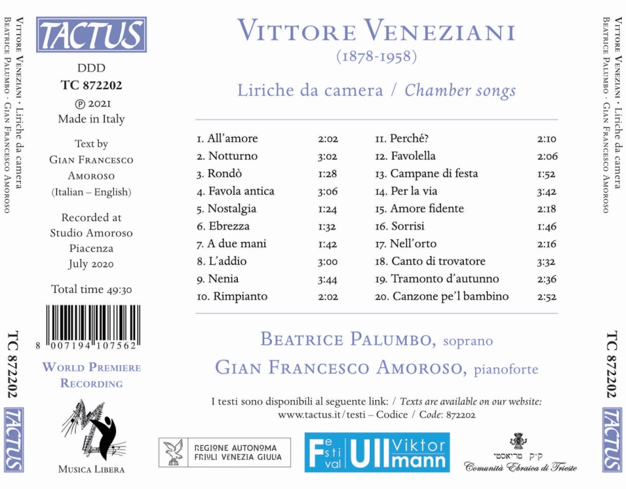 Veneziani: Chamber songs - slide-1