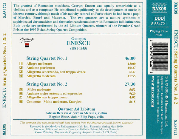 Enescu: String Quartets - slide-1