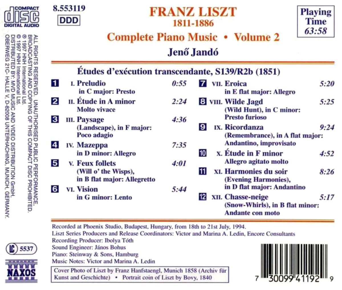 LISZT: Piano Music vol. 2 - slide-1