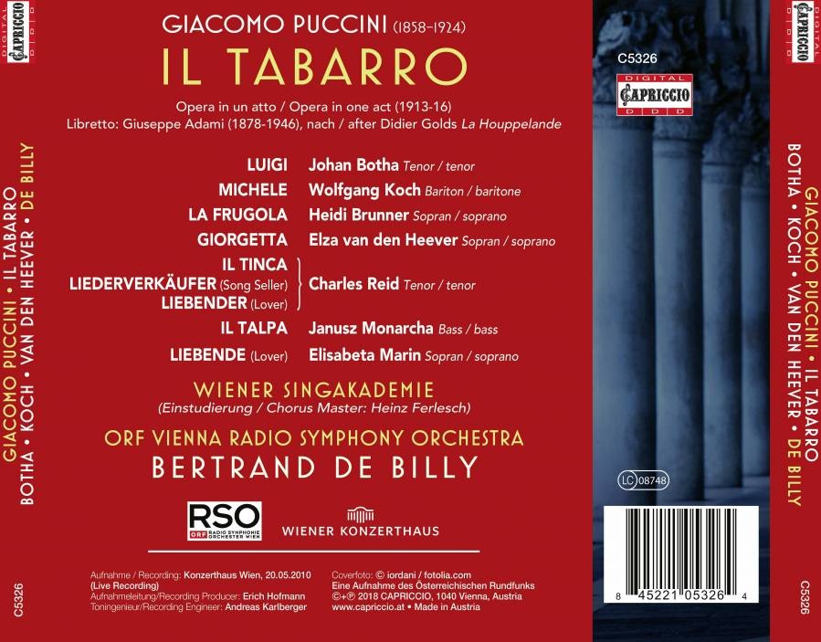 Puccini: Il Tabarro - opera in 1 act - slide-1