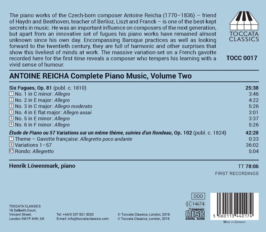 Reicha: Complete Piano Music Vol. 2 - slide-1
