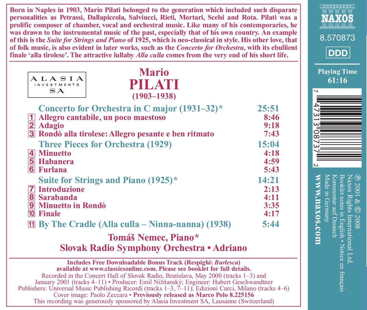 Pilati: Concerto for Orchestra - slide-1