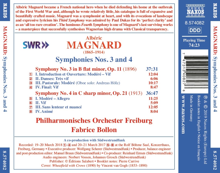 Magnard: Symphonies Nos. 3 and 4 - slide-1