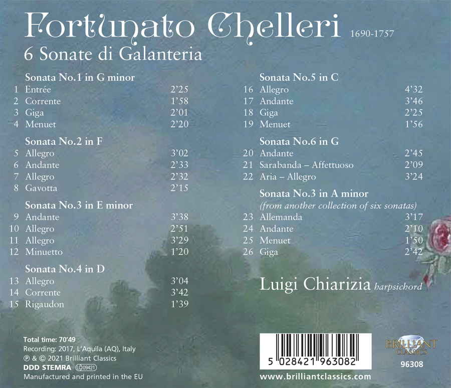 Chelleri: 6 Sonate di Galanteria - slide-1