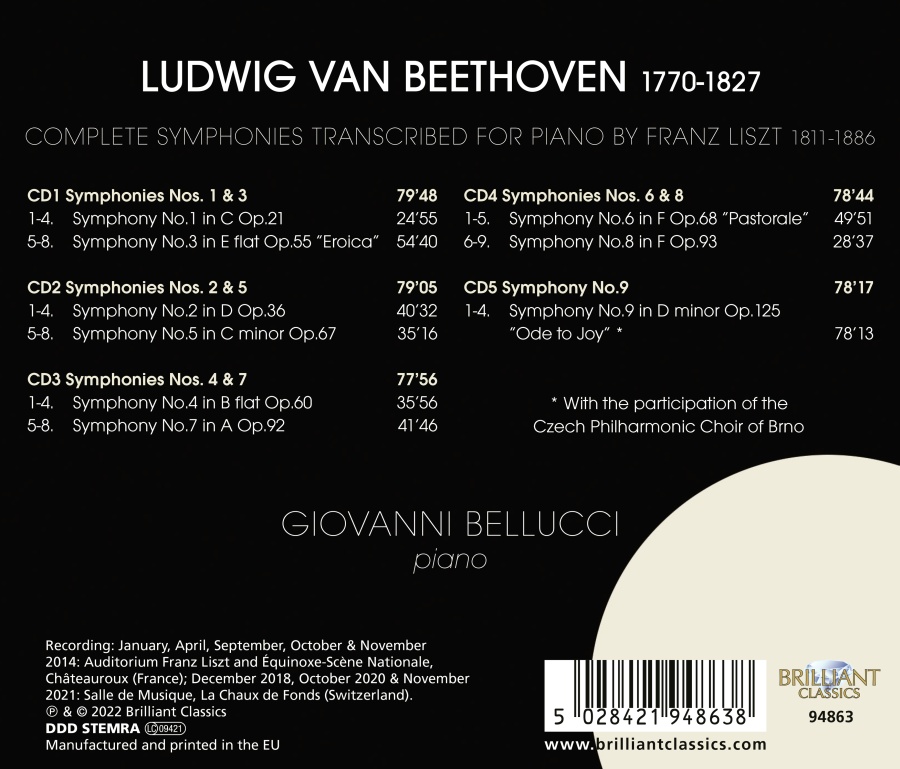 Beethoven: The 9 Symphonies Transcribed for Piano by Liszt - slide-1