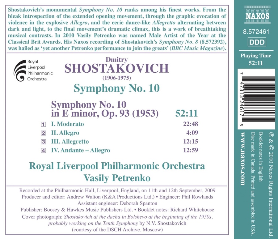 SHOSTAKOVICH: Symphony No. 10 - slide-1