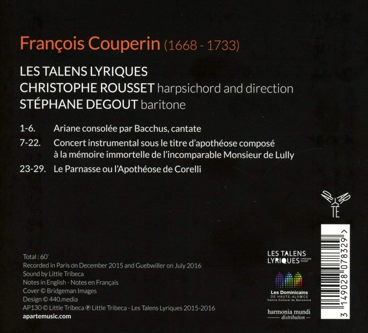 Couperin: Ariane consolée par Bacchus; Concerts Royaux - slide-1
